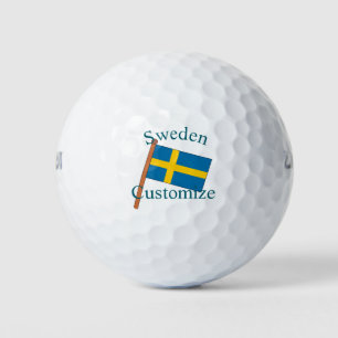 Schweden Landesflagge Thunder_Cove Golfball