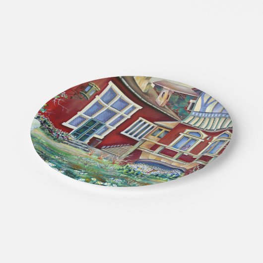 Schweden - Landschaft Pappteller (Schrägansicht)