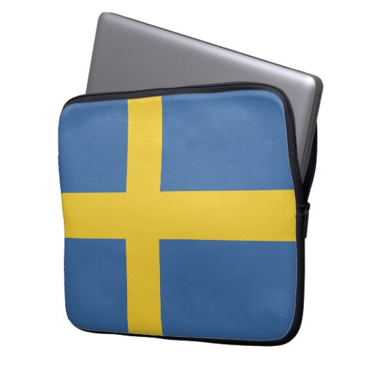 Schweden Laptopschutzhülle (Vorderseite Links)