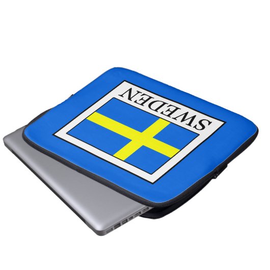 Schweden Laptopschutzhülle (Vorne Knopf)