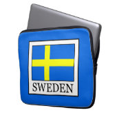 Schweden Laptopschutzhülle (Vorderseite Links)