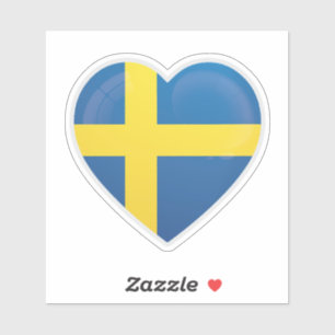 Schweden Liebe Icon Sticker
