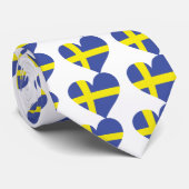 Schweden-Liebeherz - schwedische Flagge Krawatte (Gerollt)