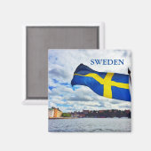 Schweden Magnet (Vorderseite/Rückseite)
