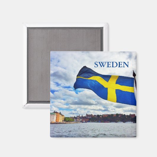 Schweden Magnet (Vorderseite/Rückseite)