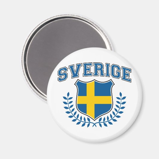 Schweden Magnet (Vorderseite/Rückseite)