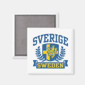 Schweden Magnet (Vorderseite/Rückseite)