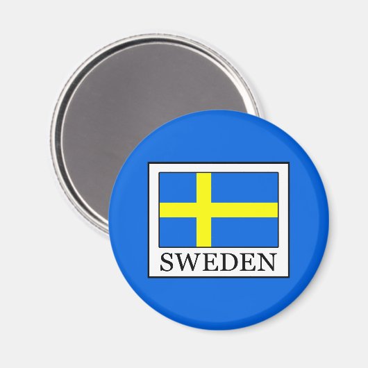 Schweden Magnet (Vorderseite/Rückseite)