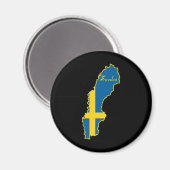 Schweden Magnet (Vorderseite/Rückseite)