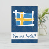 Schweden Markenzeichen Einladung (Stehend Vorderseite)