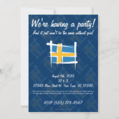 Schweden Markenzeichen Einladung (Rückseite)