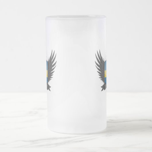 SCHWEDEN MATTGLAS BIERGLAS (Mittel)