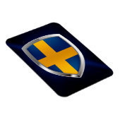 Schweden Metallisches Emblem Magnet (Rechte Seite)