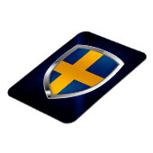Schweden Metallisches Emblem Magnet (Linke Seite)