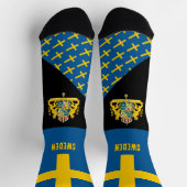 Schweden, Mode, schwedische Flagge, patriotisch Socken (Oben)