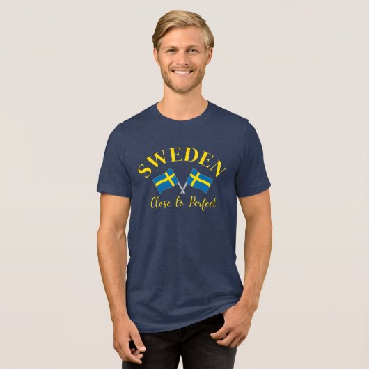 SCHWEDEN Nah, perfekt Tri-Blend Shirt (Vorderseite voll)