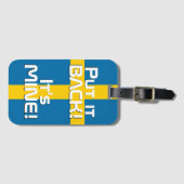 Schweden National Flag Funny Patriotic Gepäckanhänger (Vorderseite (Horizontal))