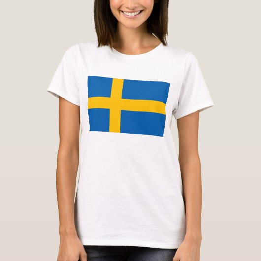 Schweden - Nationale Flagge T-Shirt (Vorderseite)