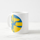 Schweden: Nationale schwedische Tierflagge Kaffeetasse (Vorderseite Links)