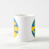 Schweden: Nationale schwedische Tierflagge Kaffeetasse (Mittel)