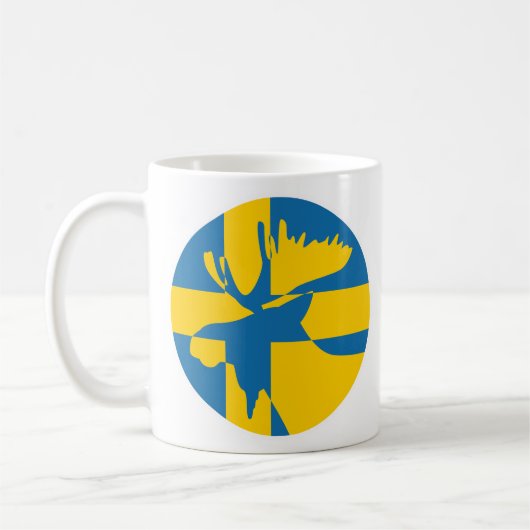 Schweden: Nationale schwedische Tierflagge Kaffeetasse (Links)