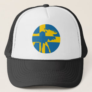 Schweden: Nationale schwedische Tierflagge Truckerkappe