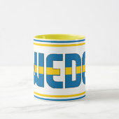 Schweden Nationalflagge Patriotischer Kaffee Tasse (Zentrum)