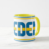 Schweden Nationalflagge Patriotischer Kaffee Tasse (VorderseiteRechts)