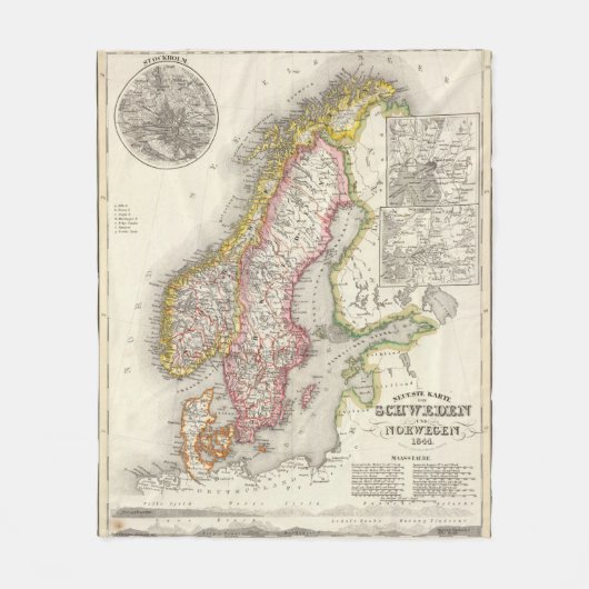 Schweden, Norwegen 2 2 Fleecedecke (Vorderseite)