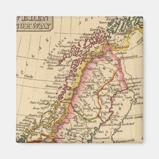 Schweden, Norwegen 2 Magnet (Vorne)