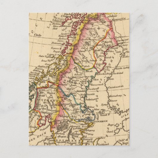 Schweden, Norwegen 2 Postkarte (Vorderseite)