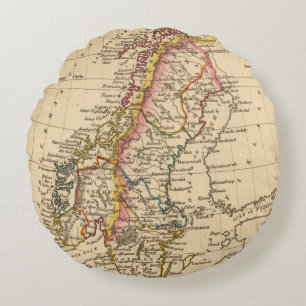 Schweden, Norwegen 2 Rundes Kissen