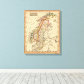 Schweden, Norwegen 3 Leinwanddruck (Insitu (Holzboden))