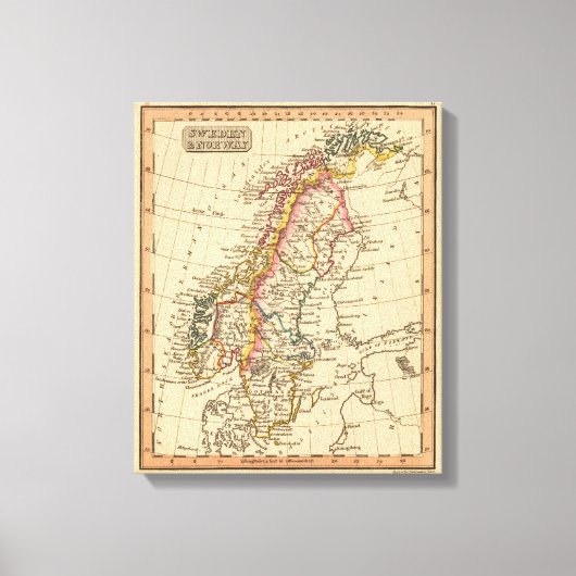 Schweden, Norwegen 3 Leinwanddruck (Vorderseite)