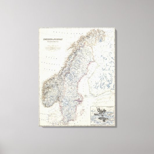 Schweden, Norwegen 3 Leinwanddruck (Vorderseite)