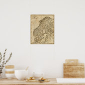 Schweden, Norwegen 3 Poster (Küche)