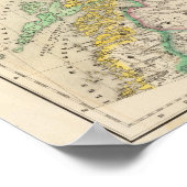 Schweden, Norwegen, Atlas Karte Poster (Ecke)