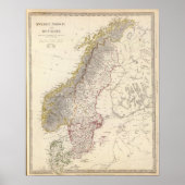 Schweden, Norwegen, Dänemark 3 Poster (Vorne)