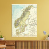 Schweden, Norwegen, Dänemark Leinwanddruck (Insitu (Wohnzimmer))