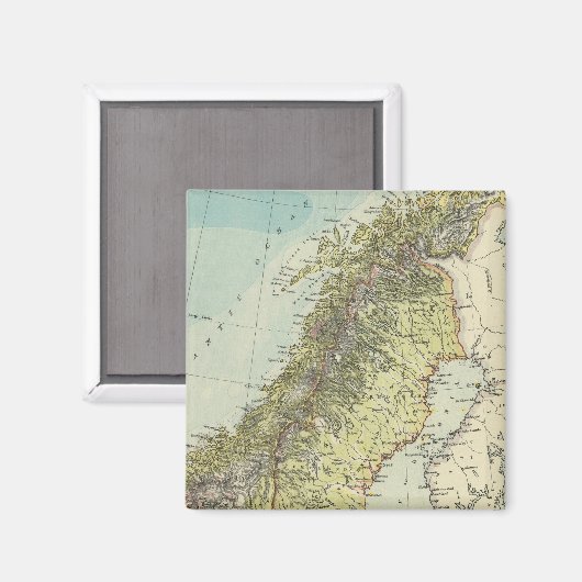 Schweden, Norwegen, Dänemark Magnet (Vorderseite/Rückseite)