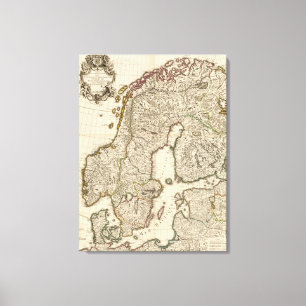 Schweden, Norwegen, Europa 2 Leinwanddruck