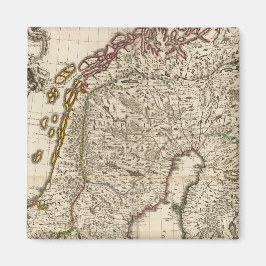 Schweden, Norwegen, Europa 2 Magnet (Vorne)