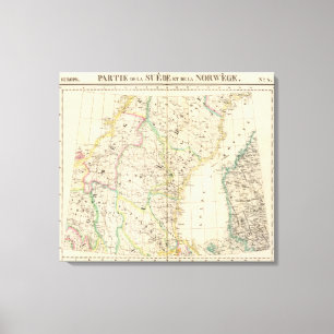 Schweden, Norwegen, Europa 4 Leinwanddruck