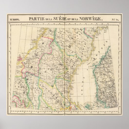 Schweden, Norwegen, Europa 4 Poster (Vorne)