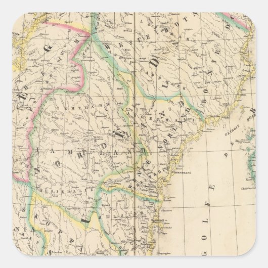 Schweden, Norwegen, Europa 4 Quadratischer Aufkleber (Vorderseite)