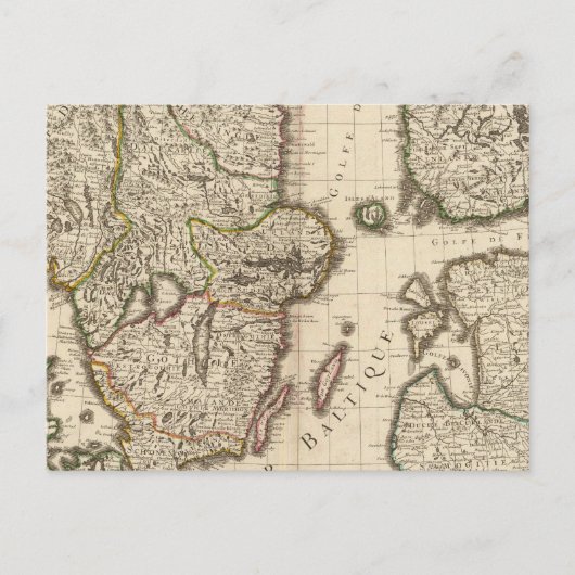 Schweden, Norwegen, Europa Postkarte (Vorderseite)