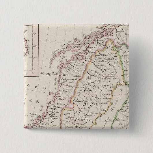 Schweden, Norwegen, Island Button (Vorderseite)