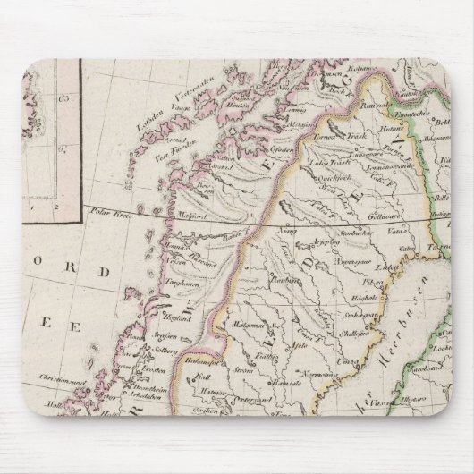 Schweden, Norwegen, Island Mousepad (Vorne)