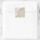 Schweden, Norwegen, Island Quadratischer Aufkleber (Tasche)