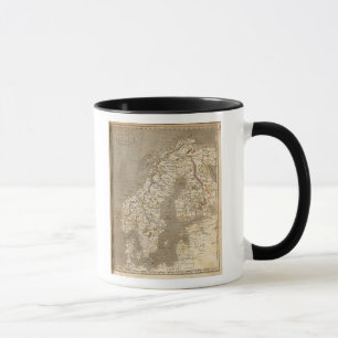 Schweden, Norwegen Karte von Arrowsmith Tasse